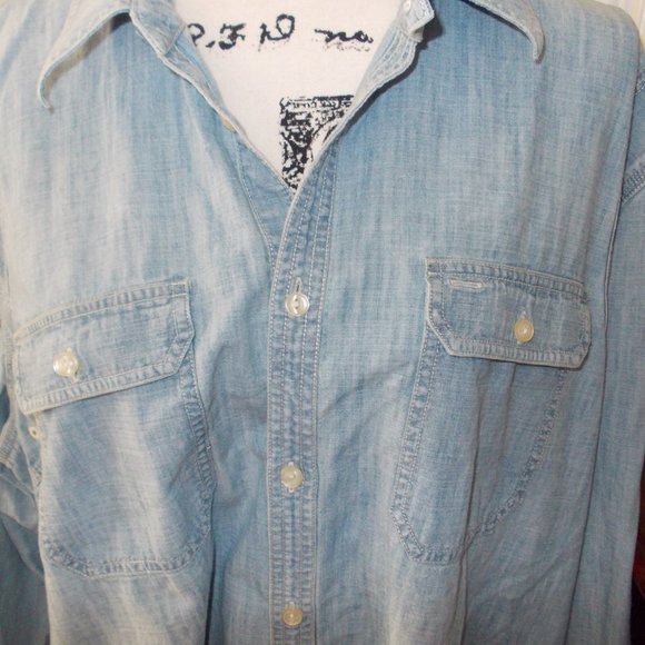 Lauren Jeans Company Denim Shirt Size 3X Plus - Picture 2 of 5